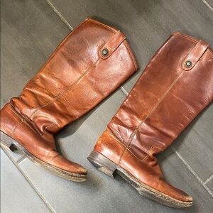 Brown Frye Leather Riding Boots